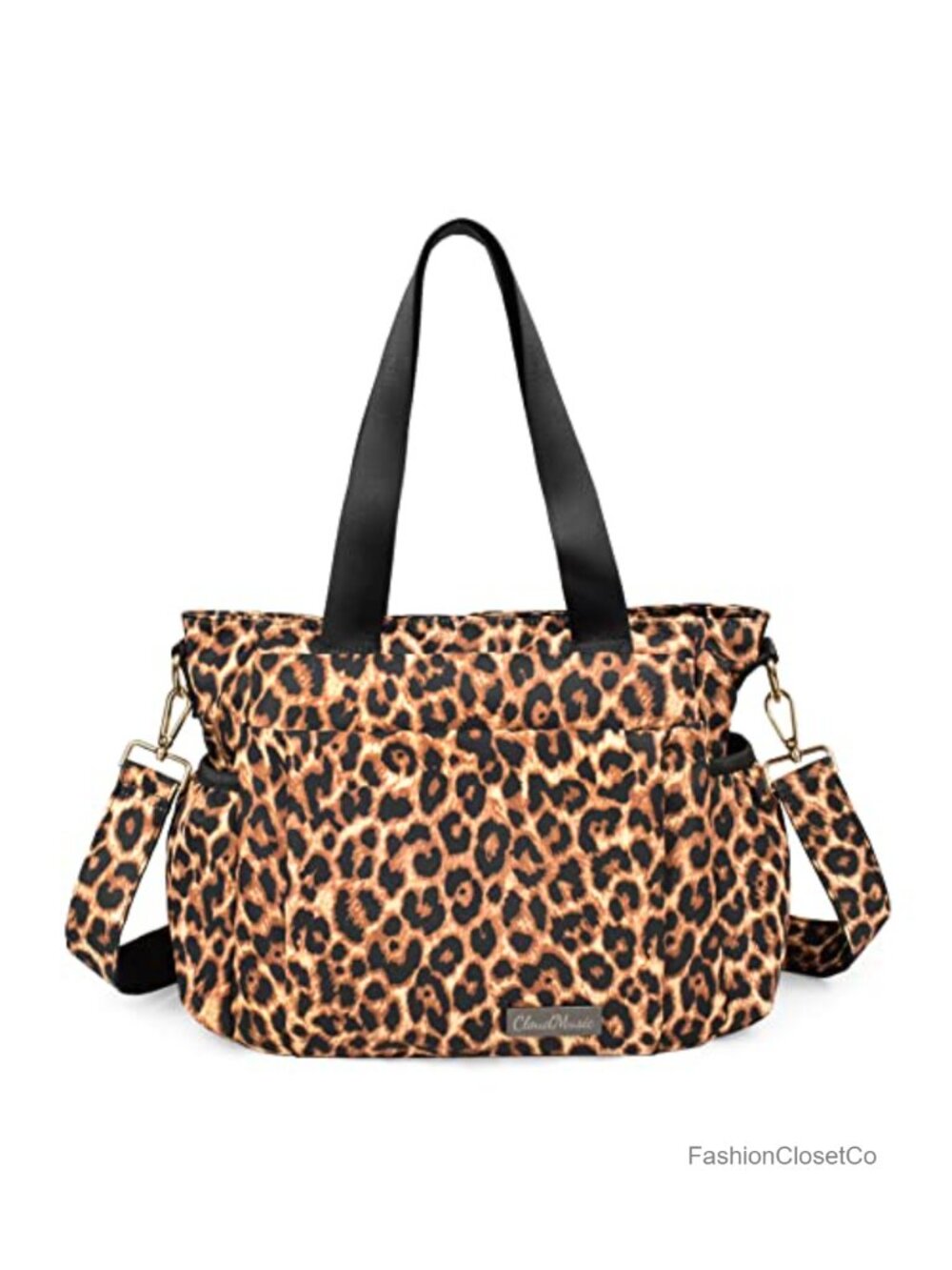 Nylon Waterproof Crossbody Bag Multi Pockets Shoulder Tote Handbag with Straps